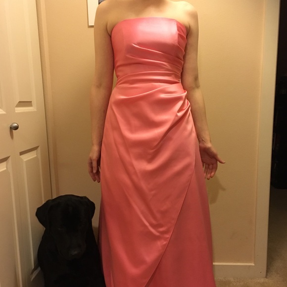 Peachy pink prom dress - Picture 2 of 6